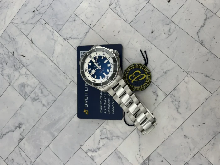 Breitling Superocean Automatic Blue Dial on Bracelet Ref. A17376211C1A1 with Card 2026 - Image 7