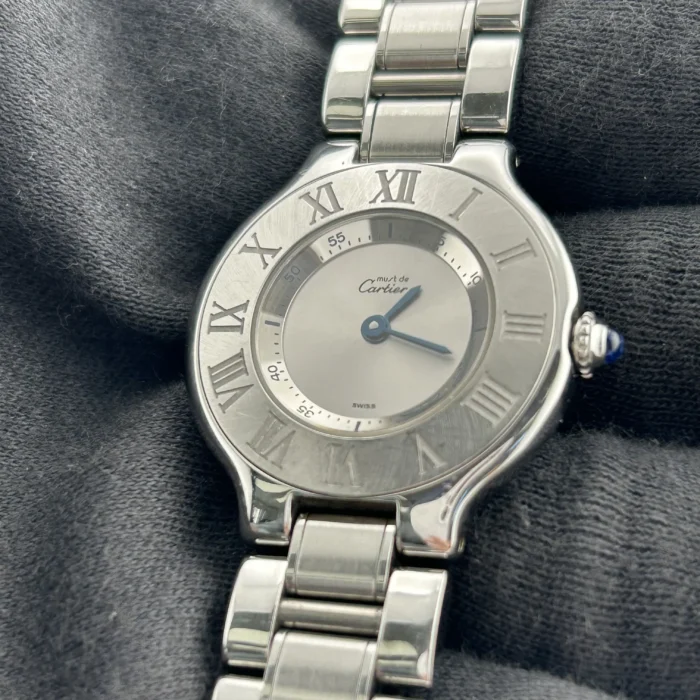 Cartier 21 Must de Cartier Silver Dial on Stainless Steel Bracelet Ref. 1340 - Image 2
