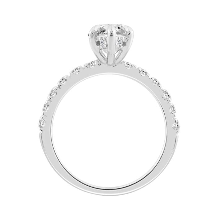 14K WHITE GOLD 2 3/4CT MARQUISE DIAMOND LADIES RING (CENTER STONE MARQUISE DIAMOND 2.00CT) - Image 3