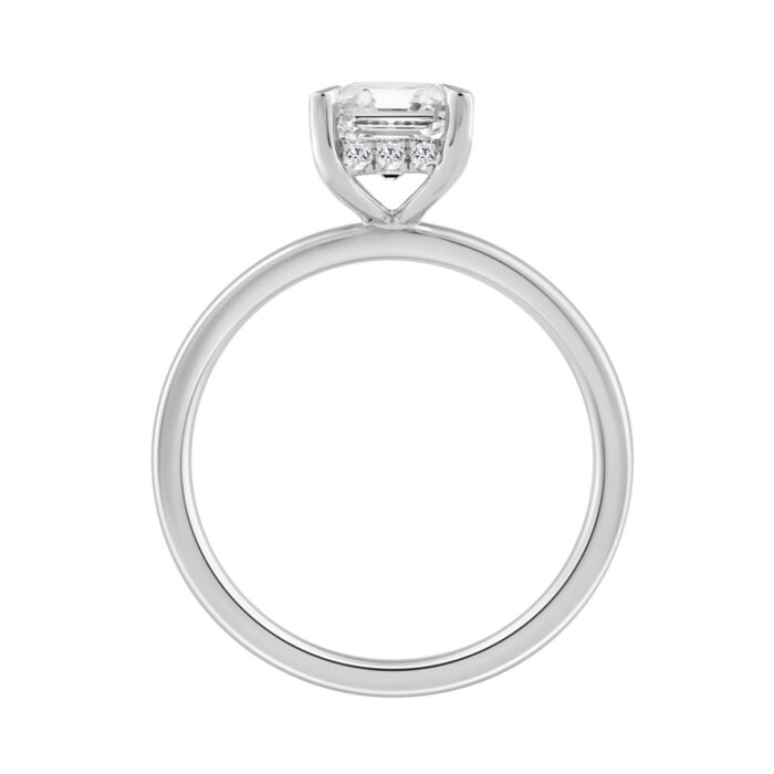 14K WHITE GOLD 2.00CT ROUND/RADIANT DIAMOND LADIES RING (CENTER STONE RADIANT DIAMOND 2CT) - Image 2
