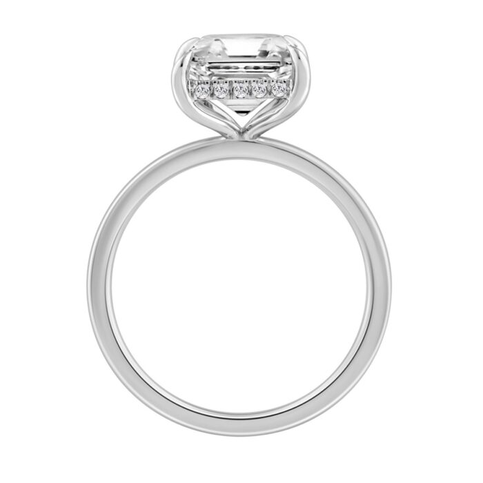 14K WHITE GOLD 3 1/8CT ROUND/RADIANT DIAMOND LADIES RING (CENTER STONE RADIANT DIAMOND 3.00CT) - Image 2