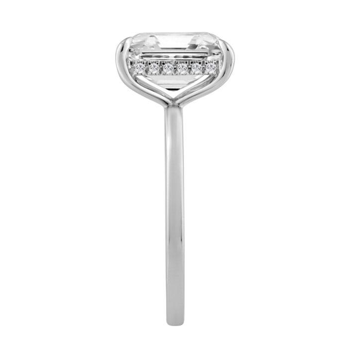 14K WHITE GOLD 3 1/8CT ROUND/RADIANT DIAMOND LADIES RING (CENTER STONE RADIANT DIAMOND 3.00CT) - Image 3