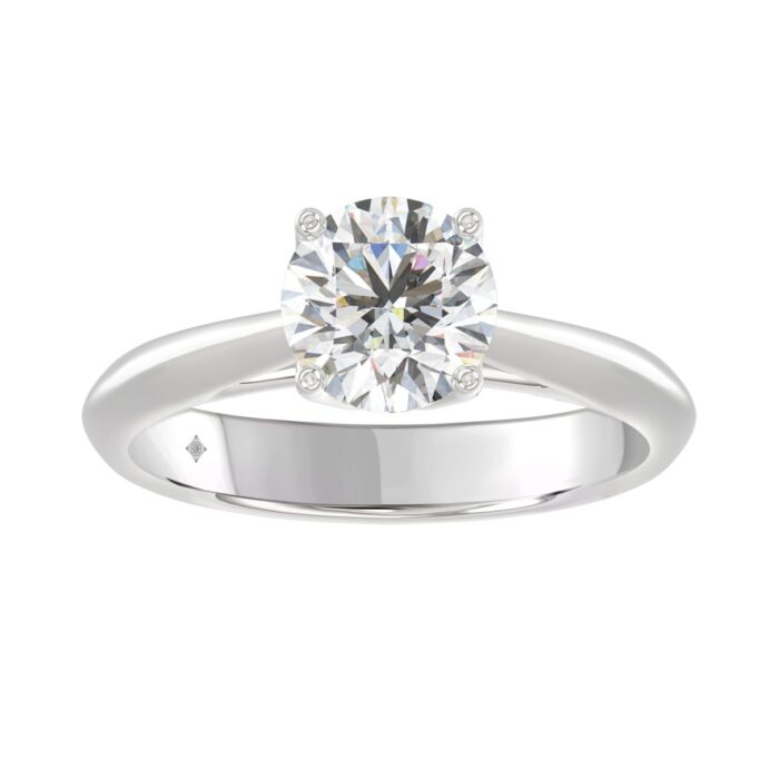 20909622_EC-101018W-1214x1214.jpg LADIES SOLITAIRE RING 1 1/2CT ROUND DIAMOND 14K WHITE GOLD - Image 1