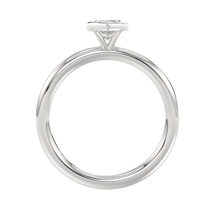 LADIES SOLITAIRE RING 1CT MARQUISE DIAMOND 14K WHITE GOLD (CENTER STONE MARQUISE DIAMOND 1CT ) - Image 2