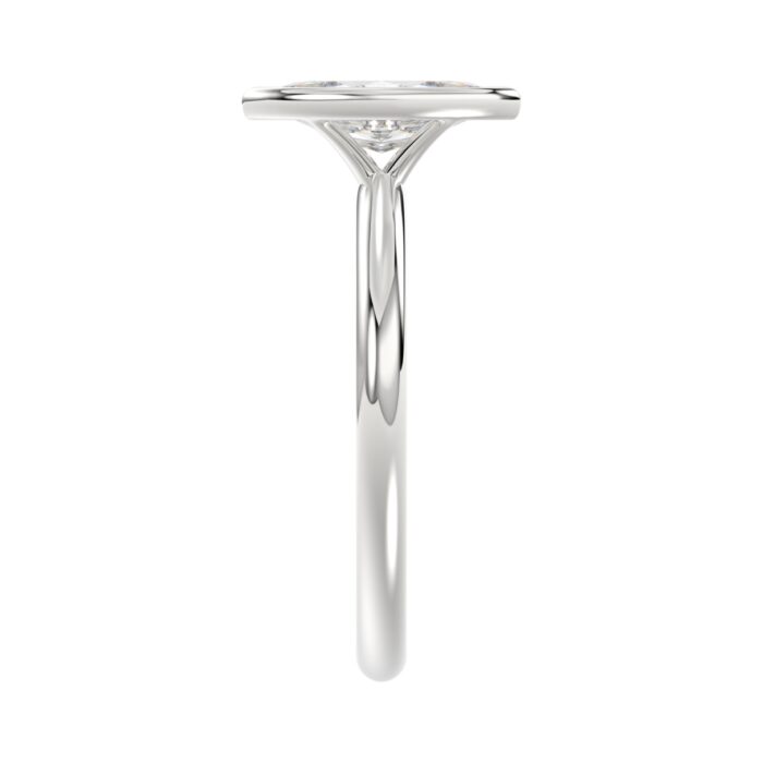 LADIES SOLITAIRE RING 1CT MARQUISE DIAMOND 14K WHITE GOLD (CENTER STONE MARQUISE DIAMOND 1CT ) - Image 4