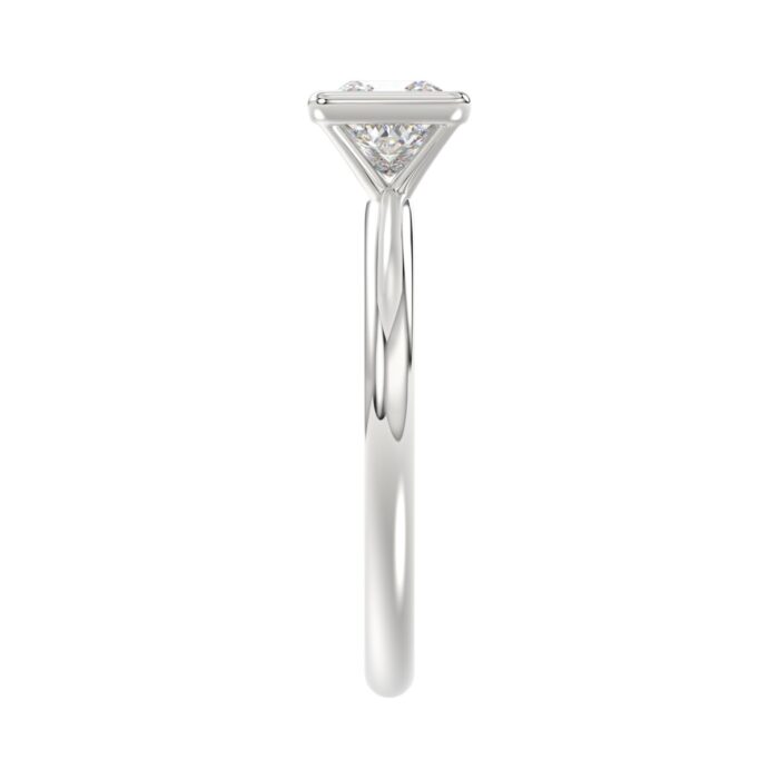 LADIES SOLITAIRE RING 1CT PRINCESS DIAMOND 14K WHITE GOLD (CENTER STONE PRINCESS DIAMOND 1CT ) - Image 4