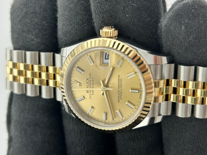 Rolex Datejust 31 Champagne Index Dial on Jubilee D-Link Ref. 278273 with New Style Card (green) 2026 - Image 3