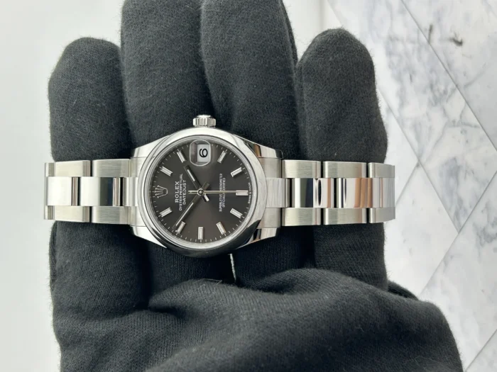 Rolex Datejust 31 Dark Grey Index Dial on Oyster Bracelet Ref. 278240 with Card 2026 - Image 2