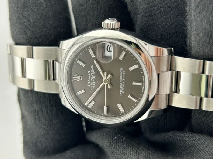 Rolex Datejust 31 Dark Grey Index Dial on Oyster Bracelet Ref. 278240 with Card 2026 - Image 3