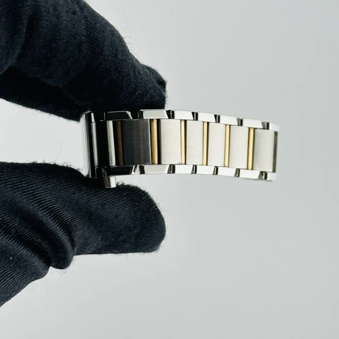 Cartier Tank Francaise White Roman Dial on 2-Tone Bracelet Ref. 2384/W51007Q4 - Image 5