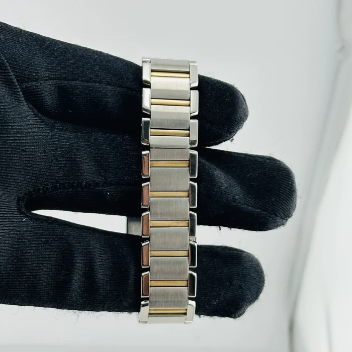 Cartier Tank Francaise White Roman Dial on 2-Tone Bracelet Ref. 2384/W51007Q4 - Image 4
