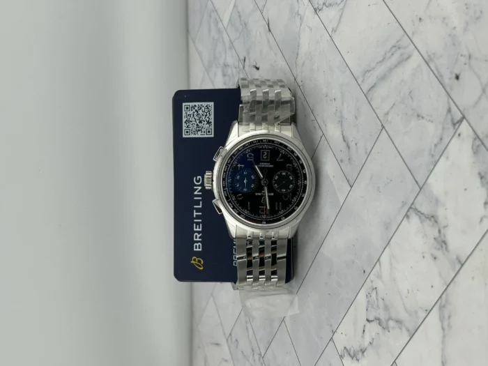 Breitling Premier B01 Chronograph Black Dial on Bracelet Ref. AB0145221B1A1 with Card - Image 7