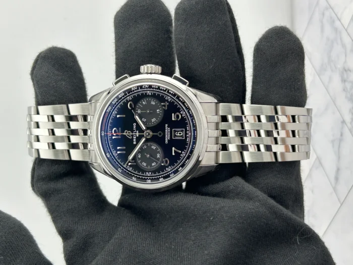 Breitling Premier B01 Chronograph Black Dial on Bracelet Ref. AB0145221B1A1 with Card - Image 2