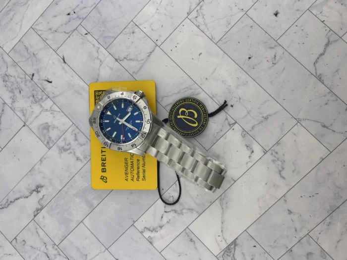 Breitling Avenger Automatic GMT Blue Dial on Bracelet Ref. A32320101C1A1 with Card 2026 - Image 8