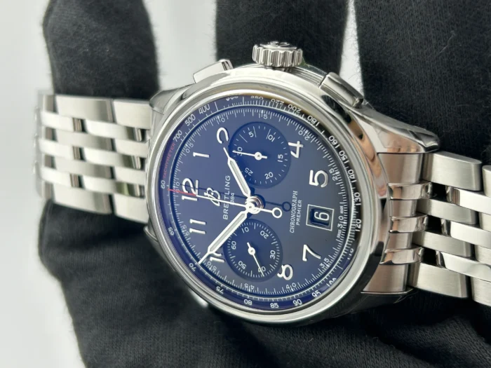 Breitling Premier B01 Chronograph Black Dial on Bracelet Ref. AB0145221B1A1 with Card - Image 3