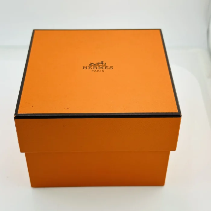 Hermes Clipper Salmon / Arabic Numerals Dial on Stainless Steel Bracelet Ref. CL4.210 with Papers 2001 - Image 7