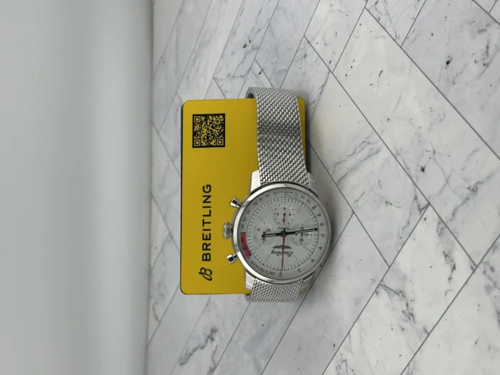 Breitling Top Time White Dial on Mesh Steel Ref. AB0176 with Card 2026 - Image 7