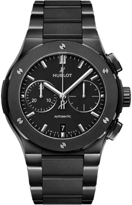 20910565_isvnqt53l9yhl0l4pi8hc75vmng4.webp Hublot Classic Fusion Chronograph Black Dial on Bracelet Ref. 540.CM.1170.CM with Card 2021 - Image 1