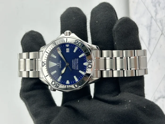 Omega Seamaster 300M Blue Dial on Stainless Steel Bracelet Ref. 2255.80.00 with Card - Image 2