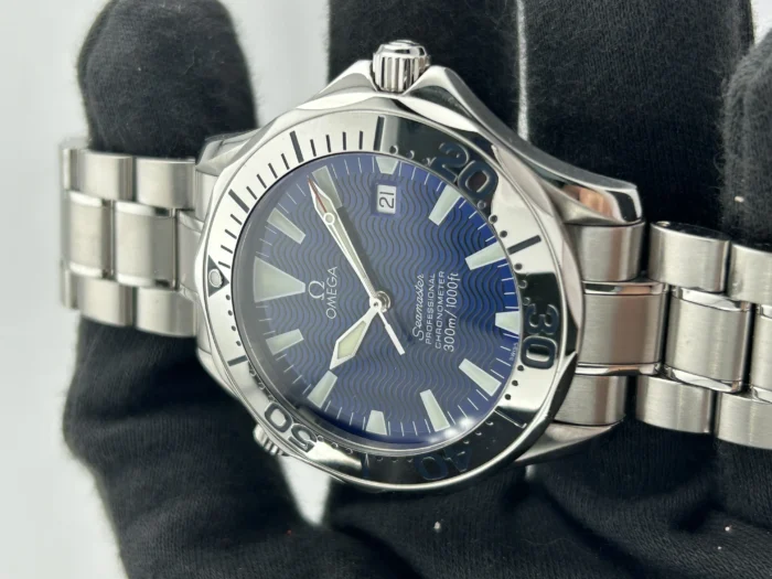 Omega Seamaster 300M Blue Dial on Stainless Steel Bracelet Ref. 2255.80.00 with Card - Image 3