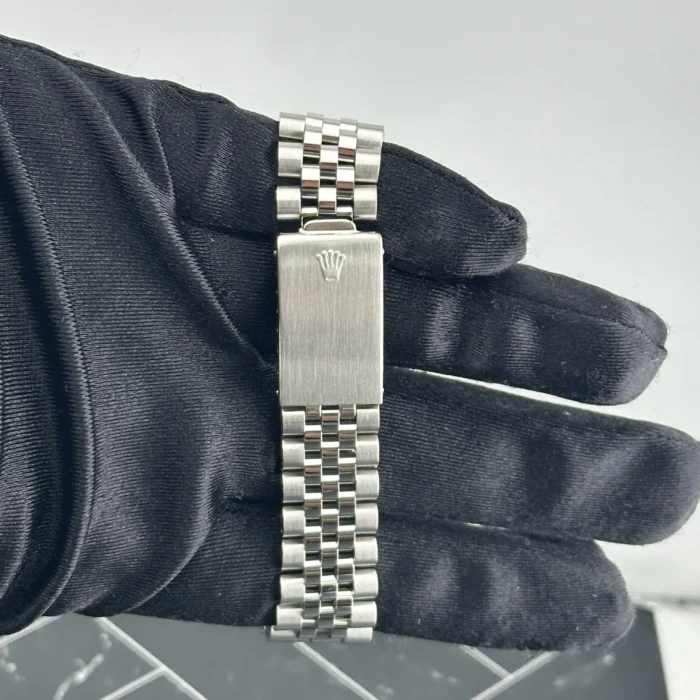 Rolex Datejust Silver Stick Dial on D-Link Jubilee Bracelet Ref. 1603 - Image 3