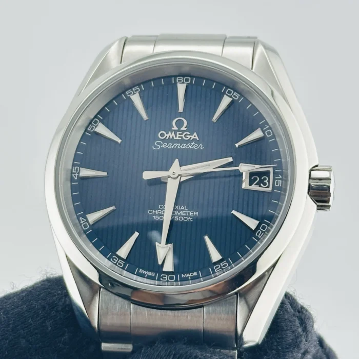 Omega Seamaster Aqua Terra Blue teak vertical pattern Dial on Stainless Steel Bracelet Ref. 231.10.39.21.03.001 - Image 3