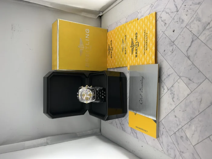 Breitling Chrono Cockpit White M.O.P. Dial on Stainless Steel Ref. B13357 with Papers 2005 - Image 6