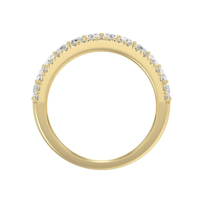 Ladies 14K Yellow Gold Ladies Band 2 1/4CT Featuring Round & Radiant Cut Diamonds - Image 5