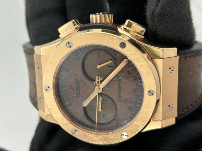 Hublot Berluti Special Edition Brown Leather Dial on Leather Ref. 521.OX.0500.VR.BER17 with Card - Image 2