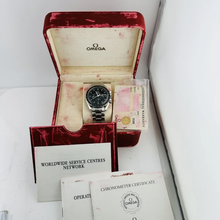 Omega Speed Master Black Index Dial on Stainless Steel Bracelet Ref. 3570.50.00 with Card - Image 6