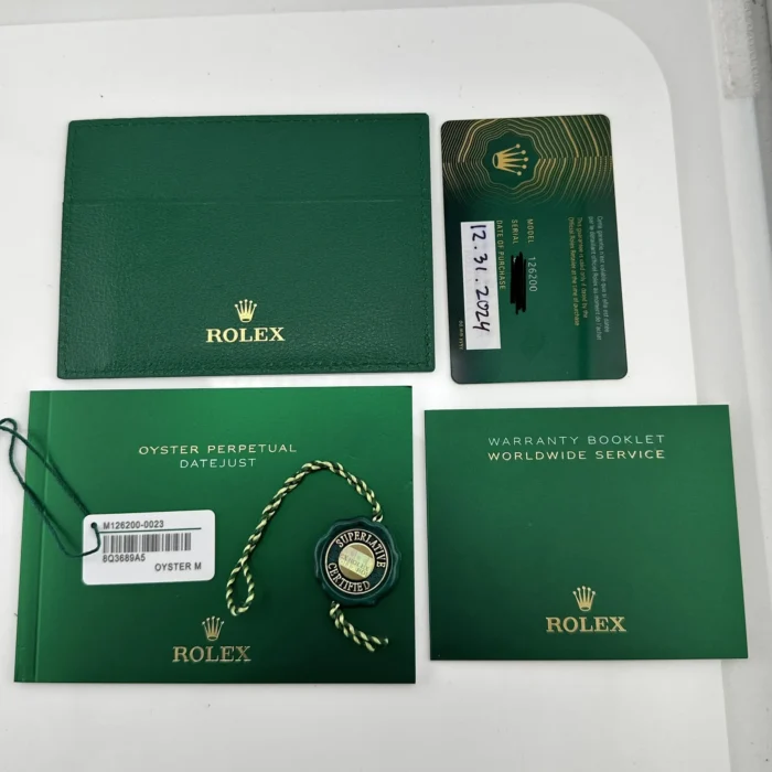 Rolex Datejust Mint Green Dial on D-Link Jubilee Bracelet Ref. 126200 with New Style Card (green) 2024 - Image 2