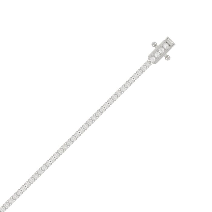 14K White Gold 2.00CT Round Diamond Four-Prong Tennis Bracelet For Women Classic Diamond Bracelet - Image 3