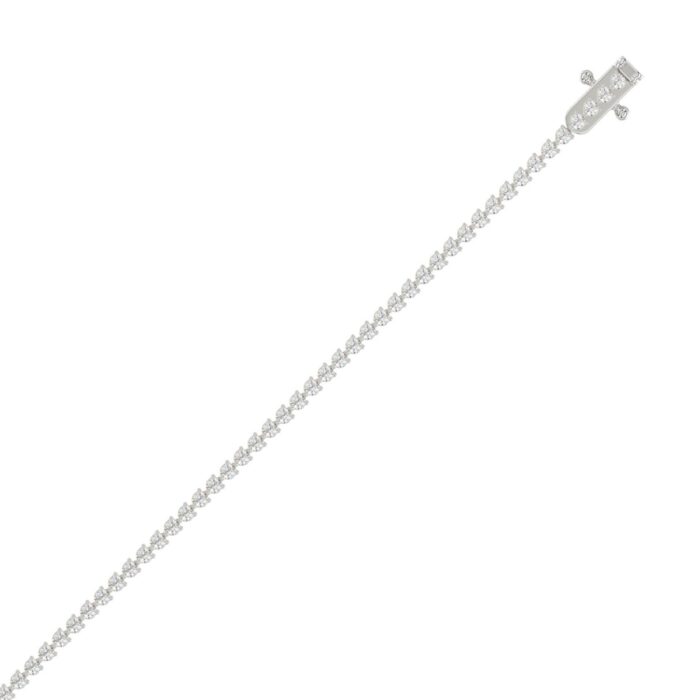 14K White Gold 2.00CT Round Diamond Three-Prong Tennis Bracelet For Women Classic Diamond Bracelet - Image 2