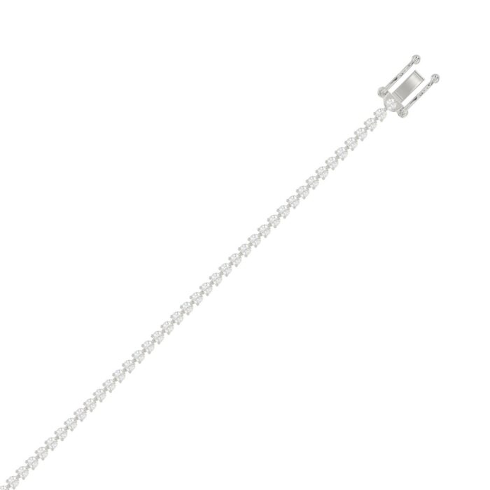 14K White Gold 2.00CT Round Diamond Three-Prong Tennis Bracelet For Women Classic Diamond Bracelet - Image 3
