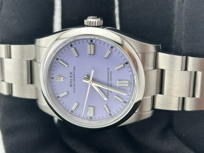 Rolex Oyster Perpetual 36 Lavender Dial on Oyster Ref. 126000 with New Style Card (green) 2026 - Image 2