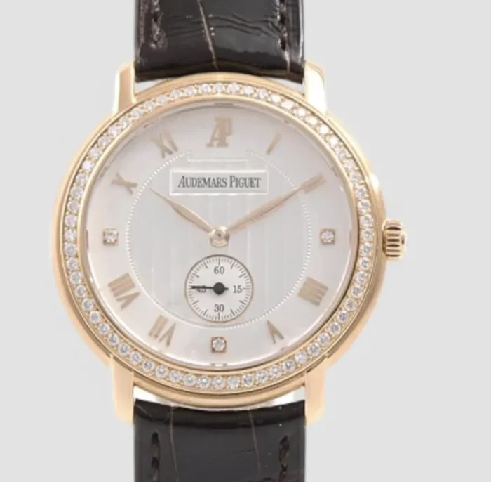 Audemars Piguet Jules Audemars White Roman Numerals Dial on Leather Strap Ref. 15103OR.ZZ.A001CR.01 - Image 1