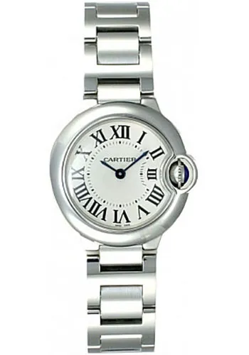 20913735_fnolx9vdhvqxqgxwpr50v9zcjq1m.webp Cartier Ballon Bleu Silvered Opaline Dial on Bracelet Ref. W69010Z4 with Papers 2016 - Image 1