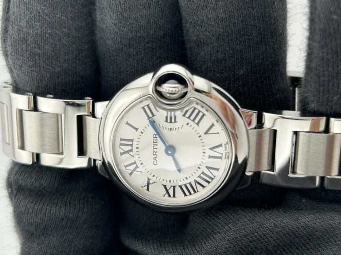 Cartier Ballon Bleu Silvered Opaline Dial on Bracelet Ref. W69010Z4 with Papers 2016 - Image 3