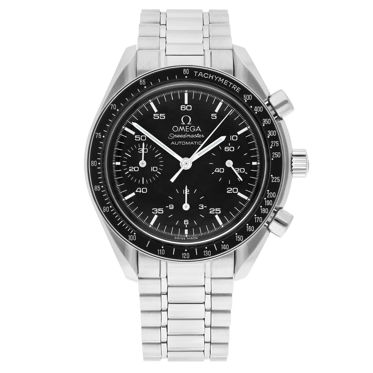 20913741_i8mot9d038kba76no9fto1k085hq.webp Omega Speedmaster Reduced Black Dial on Stainless Steel Ref. 3510.50 - Image 1