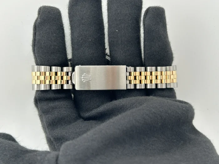 Rolex Datejust Champagne Stick Dial on D-Link Jubilee Bracelet Ref. 68273 - Image 4