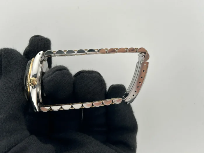 Rolex Datejust Champagne Stick Dial on D-Link Jubilee Bracelet Ref. 68273 - Image 6