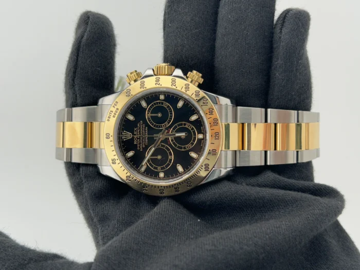 Rolex Daytona Black Dial on 2-tone Oyster Ref. 116523 with Card 2013 - Image 2