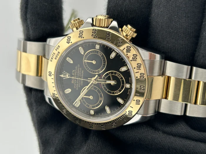 Rolex Daytona Black Dial on 2-tone Oyster Ref. 116523 with Card 2013 - Image 3