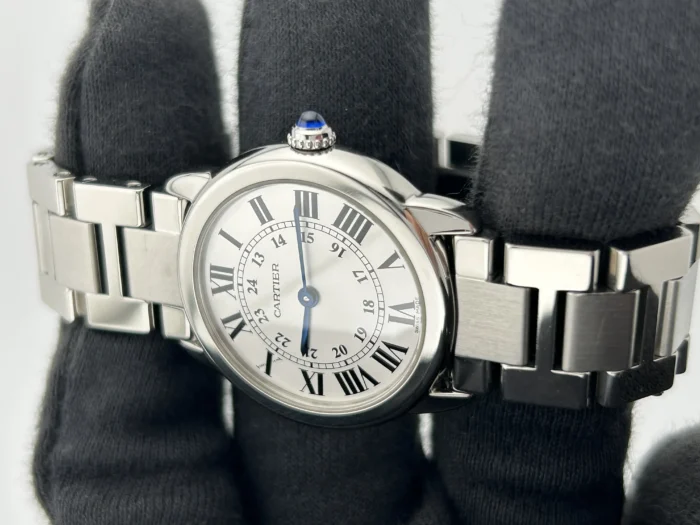 Cartier Ronde Solo Silver Dial on Bracelet Ref. W6701004 with Papers 2013 - Image 3