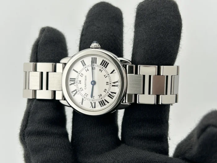 Cartier Ronde Solo Silver Dial on Bracelet Ref. W6701004 with Papers 2013 - Image 2