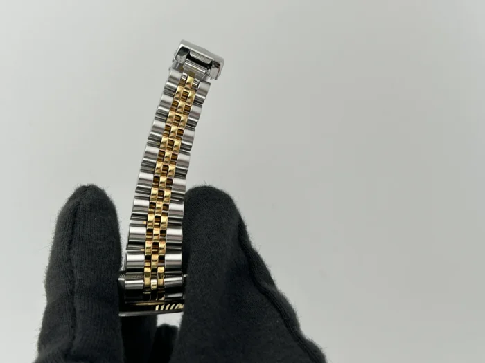Rolex Datejust Lady Champagne Stick Dial on 2-Tone D-Link Jubilee Ref. 69173 - Image 4