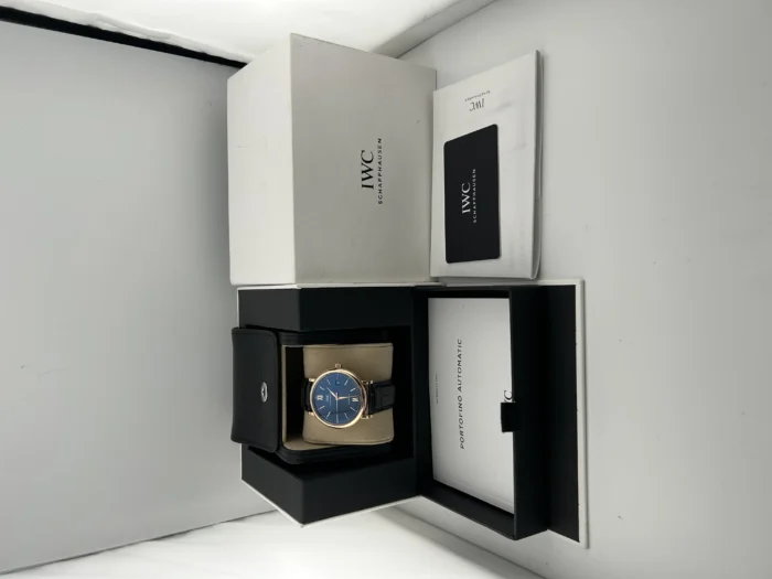 IWC Portofino Blue Dial on Leather Strap Ref. IW356522 with Card 2021 - Image 7