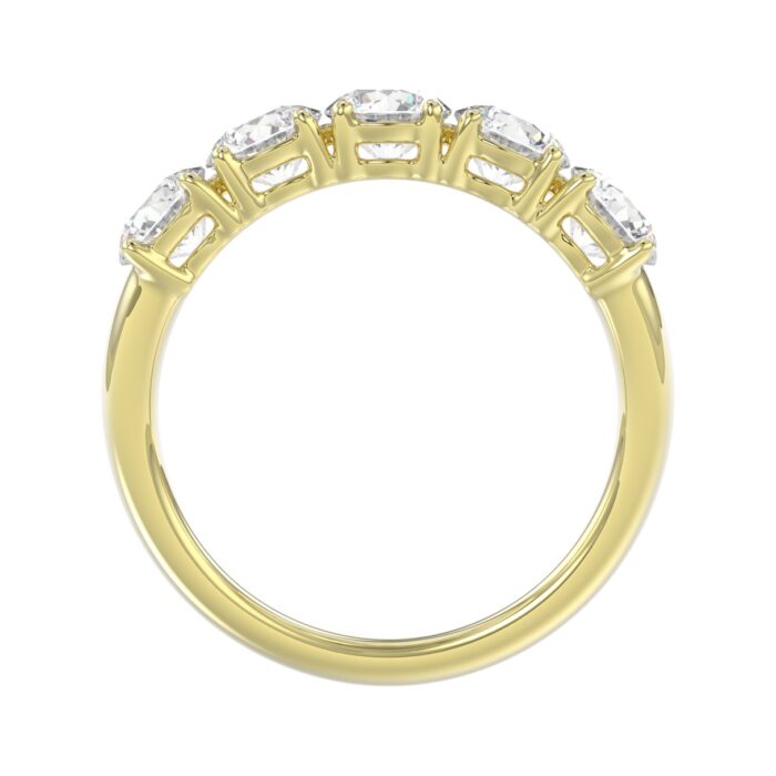 14K YELLOW GOLD 2.00CT ROUND DIAMOND LADIES BAND - Image 2
