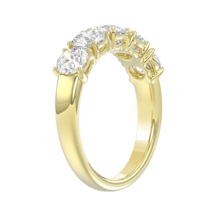 14K YELLOW GOLD 2.00CT ROUND DIAMOND LADIES BAND - Image 3