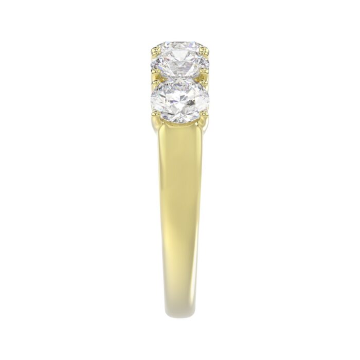 14K YELLOW GOLD 2.00CT ROUND DIAMOND LADIES BAND - Image 4